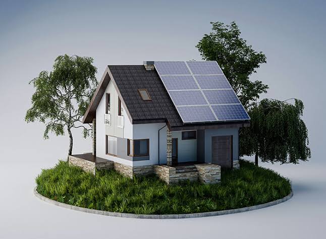 Modern Rooftop Solar House